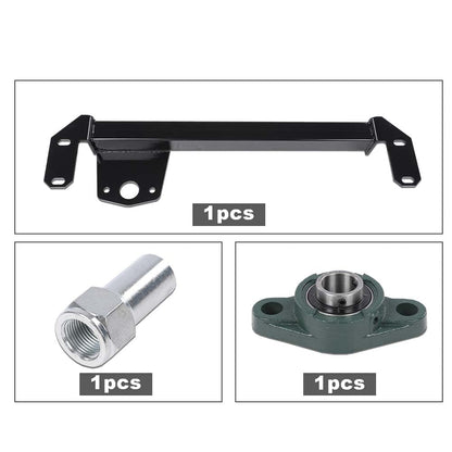 G-PLUS Steering Gear Box Stabilizer Bar Brace Compatible with Dodge Ram 1500 2500 3500 1994-2002 1032004 Black Iron Stabilizer Bar Bracket