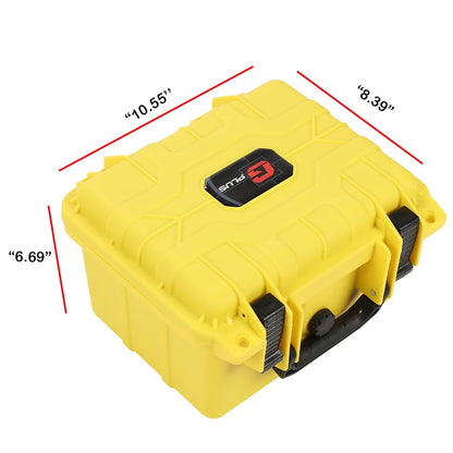 G-PLUS Yellow Graded Card Storage Box Fit BGS PSA SGC FGS Graded Sports Trading Cards, Deep Travel Size Waterproof Case Slab Holder & Protector Holds 45 PSA Graded Cards or 100 Ungraded Cards