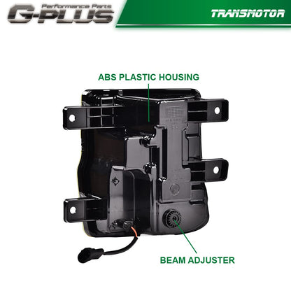 G-PLUS LED Fog Light Compatible With 2016-2018 Chevy Silverado 1500,Bumper Lamps Driving Fog Lamps w/Switch (Yellow lens)