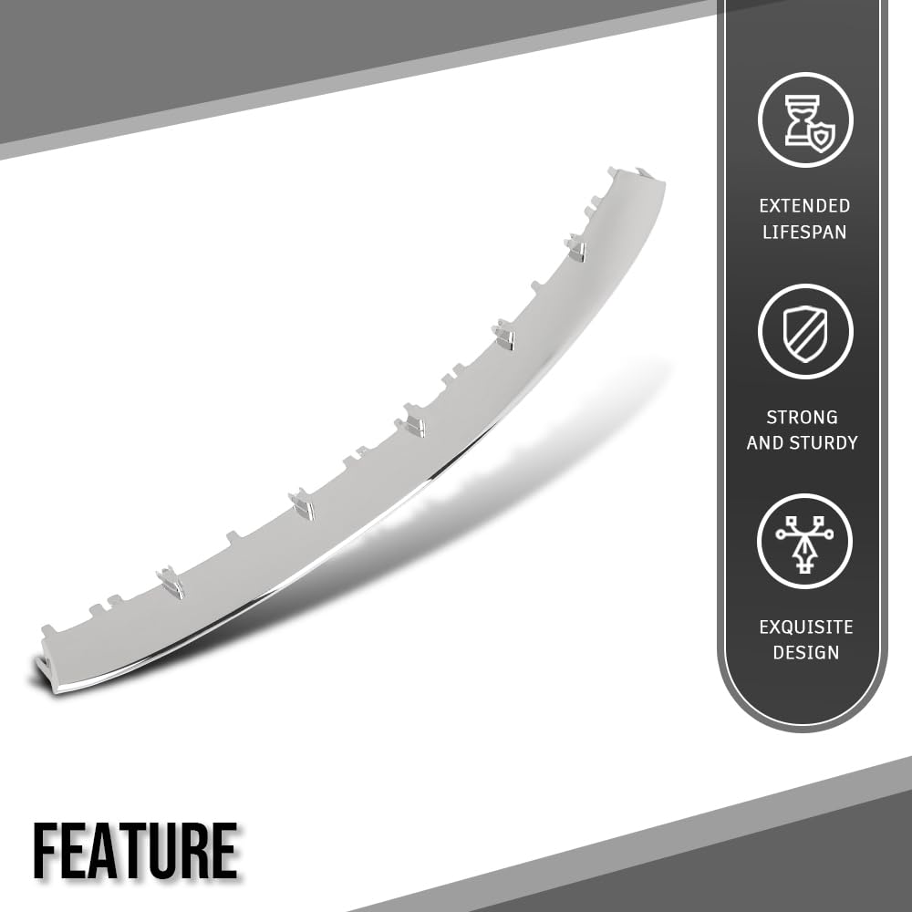 G-PLUS Rear Lower LH or RH Bumper Molding Trim Compatible with Benz CLA250 2014-2016 1178850023, MB1144139 Silver