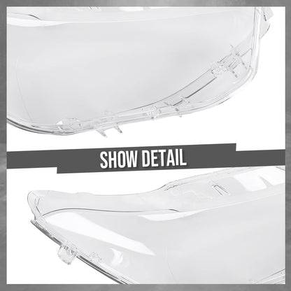 G-PLUS Headlight Lens Cover Compatible with BMW F20 2012-2014 Left & Right Pair Front Headlamp Lens Cover Clear