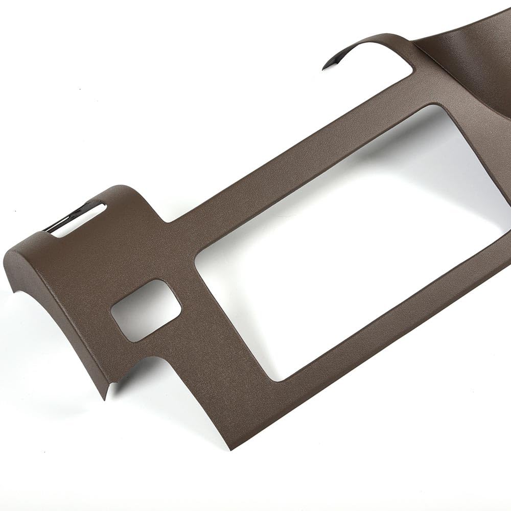 G-PLUS TPE Half Dash Cover Brown Compatible with 2007 2008 2009 2010 2011 2012 2013 Chevy Silverado (LS, LT, WT, Base) /2007 2008 2009 2010 2011 2012 2013 GMC Sierra (SL, SLE, WT, Base)