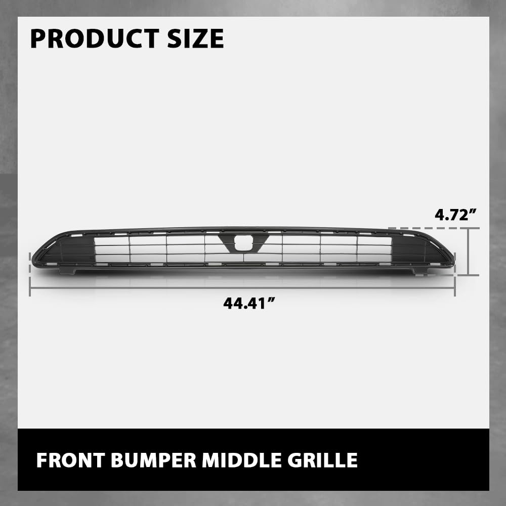 G-PLUS Front Bumper Center Middle Grille With Camera Option Compatible with Toyota Rav4 XLE LE 2016-2018 TO1036177 Grill