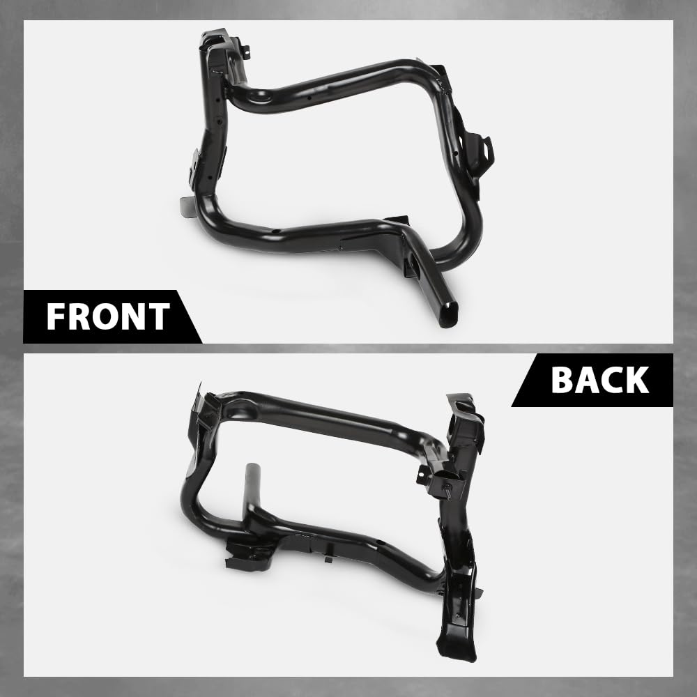 G-PLUS Front Bumper Inner Steel Headlight Bracket Left Side Compatible with Jeep Compass 2011-2017 Black 68079655AH