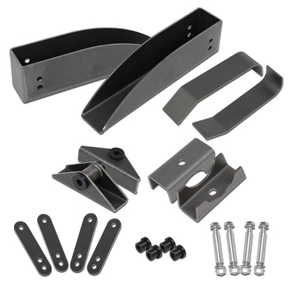 G-PLUS Rear Leaf Spring Relocation Pocket Set Compatible with Chevy Bel Air 210 150 1955 1956 1957 Front Spring Pockets, Axle Seats, Rear Frame, Notches, Spring Shackles