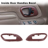 G-PLUS Interior Door Handle Trim Bezel 2pcs Compatible with 1995-2002 Chevy C3500 Truck 1995-2000 GMC C2500 Truck 1995-1999 GMC Suburban K1500 15708081 15708082