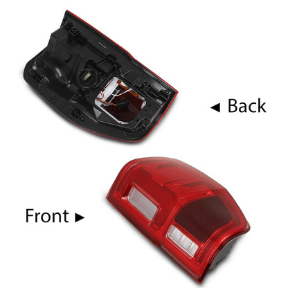 G-PLUS LED Tail Light Assembly Rear Brake Lamp w/Wiring Harness Right Side Compatible with Ford Ranger 2019-2023 with Blind Spots Models Red Lens KB3Z-13404-G Faros Traseros Luces Traseras