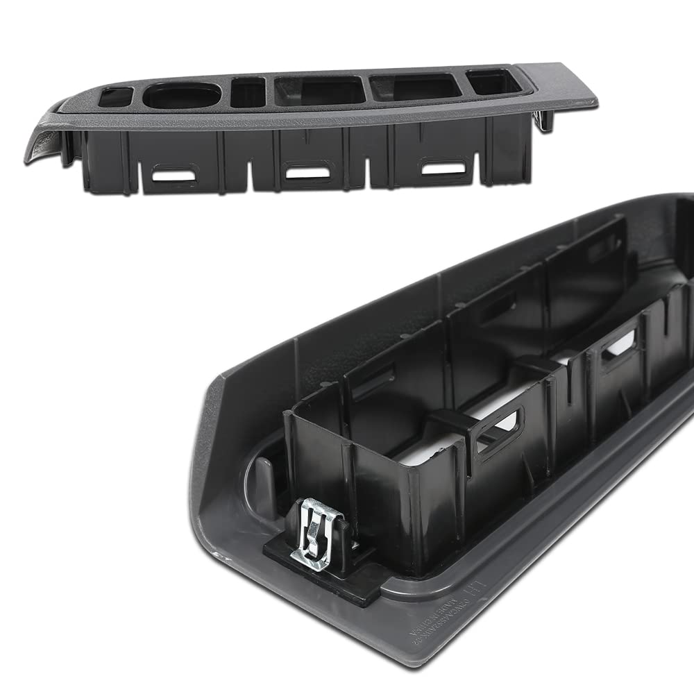 G-PLUS Window Switch Bezel Cover Compatible with Chevy Silverado/GMC Sierra 2003-2007,Fit Chevy Avalanche/Chevy Tahoe/GMC Yukon XL 2004-2006,Fit Chevy Suburban 2004-2007 89045128 89045121 Dark Gray