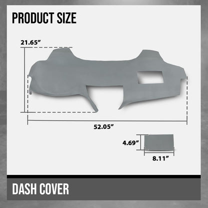 G-PLUS TPE Dash Cover Dashboard Panel Compatible with Toyota Camry 2007 2008 2009 2010 2011 Gray