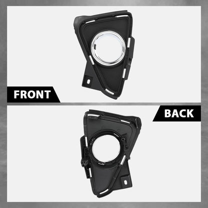G-PLUS Fog Light Bezel Lamp Trim w/Chrome Left Driver Compatible with Toyota RAV4 2016-2018 520400R030