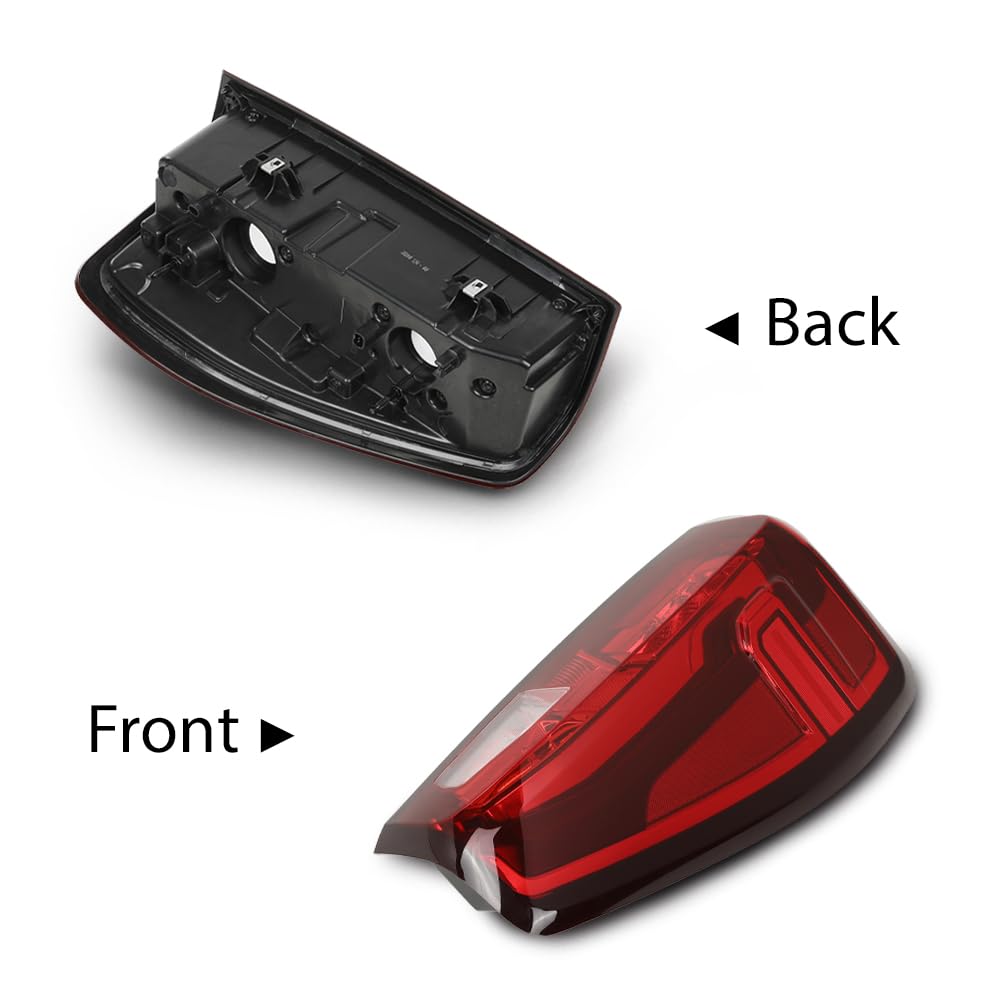 G-PLUS Tail Lights Assembly Rear Brake Lamp Compatible with 2019-2023 GMC Sierra 1500,Fit 2020-2023 GMC Sierra 2500HD 3500HD,for w/Factory Incandescent Model 84565920, 84760016 Red