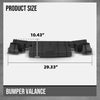 G-PLUS Valance Front Lower Compatible with Toyota 4Runner 2014-2023 with Chrome Trim 5212935040, TO1091101 Black