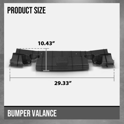 G-PLUS Valance Front Lower Compatible with Toyota 4Runner 2014-2023 with Chrome Trim 5212935040, TO1091101 Black