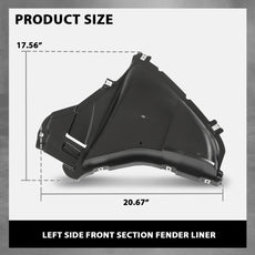 G-PLUS Front Fender Liner for BMW 530e 530i 540d 540i M550i 2017-2020 Close-up View