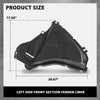 G-PLUS Front Left Fender Liner Inner Assembly, Compatible with BMW 530e 530i 540d 540i M550i 2017-2020, 51718060031, BM1250133