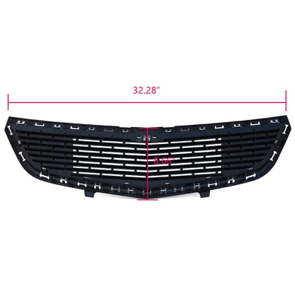 G-PLUS Chrome Front Bumper Lower Grille Assembly Compatible with Chevy Cruze 2015 ABS Honeycomb Mesh Grill