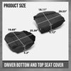 G-PLUS Driver Bottom and Top Seat Cover Compatible with Ford Mustang 2005-2009 Black Car Seat Cover Replacement