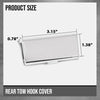 G-PLUS Rear Bumper Tow Hook Cover Compatible with Benz W166 ML Class 2012-2015 (With AMG package, Without ML63 AMG) Fit Benz ML250 ML400 2015 1668851423 Silver