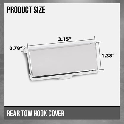 G-PLUS Rear Bumper Tow Hook Cover Compatible with Benz W166 ML Class 2012-2015 (With AMG package, Without ML63 AMG) Fit Benz ML250 ML400 2015 1668851423 Silver