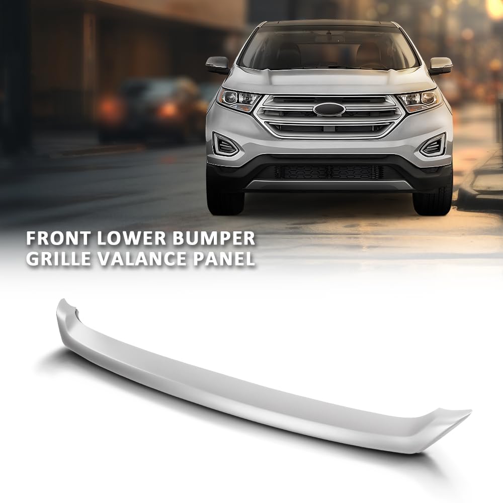 G-PLUS Front Lower Bumper Valance Panel Compatible with Ford Edge (submodel: SE, SEL, Titanium) 2015-2018 FO1095254C,FT4Z8419APTM Silver PP