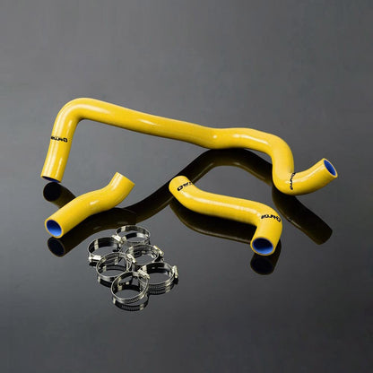 G-PLUS Silicone Radiator Coolant Hose Kit Clamps Compatible With VW MK4 Golf/Bora Audi A3 1.8T 20VT S Yellow