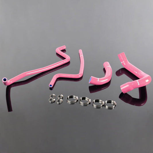 G-PLUS Silicone Radiator Hose Kit Compatible with 1997-2001 Jeep Wrangler Tj 4.0l Pink