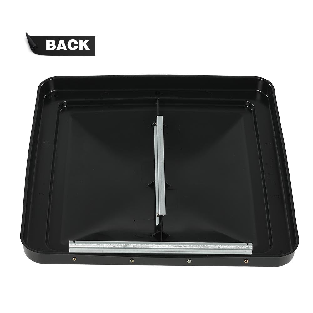 G-PLUS 14" x 14" Replacement Roof Vent Cover Camper RV Trailer Fit for Ventline pre-2008 and Elixir Style Pin 1994 and Newer Black 2pcs Accessories is not assembled