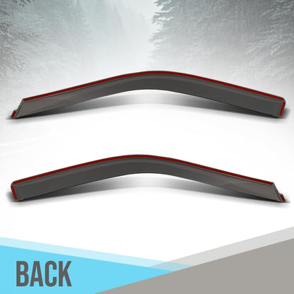 G-PLUS Out-Channel Mount Ventvisor Window Deflectors Compatible with Ford F150 2015-2026; Fit Ford F250/ F350/ F450 Super Duty Standard Cab Only 2017-2026 2 PCS Smoky