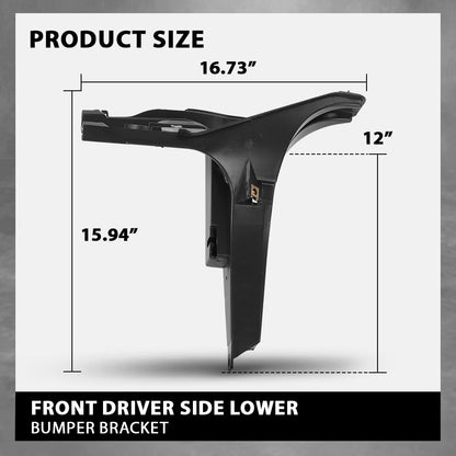 G-PLUS Front Lower Headlight Bumper Bracket Left Driver Side Compatible with BMW X5 2007-2013/Fit BMW X6 2008-2014 51657157983 BM1244101
