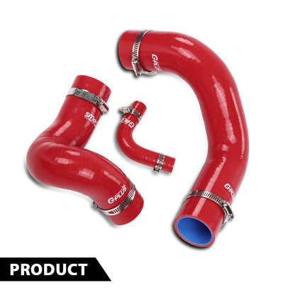 G-PLUS Radiator Hose Set Upper Lower and Bypass Hoses Compatible with John Deere Models Red