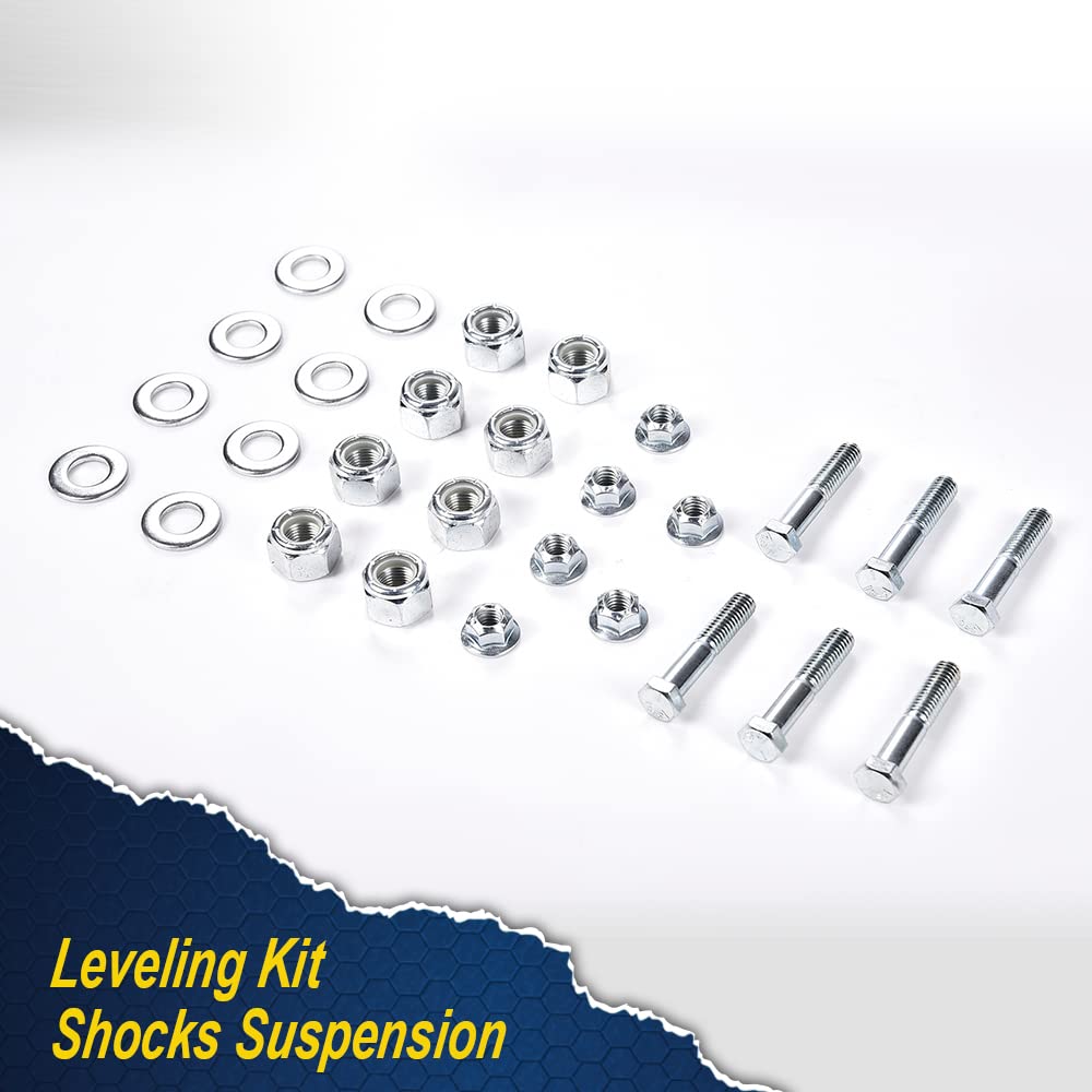 G-PLUS 2.5" Leveling Lift Kit W/ N3 Rear Shocks Struts Assemblies Kit Suspension Set Compatible With 2004-2008 F150 2WD 4WD (N3 Shocks Suspension Kit)
