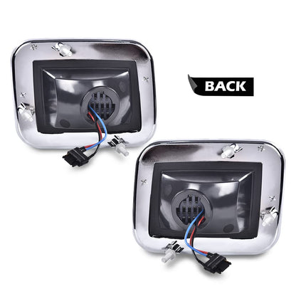 G-PLUS LED Corner Signal Lights Compatible with 2003-2009 Hummer H2 15060529, 15060530 Left Driver Side& Right Passager Side Smoke Lens Parking Lamps