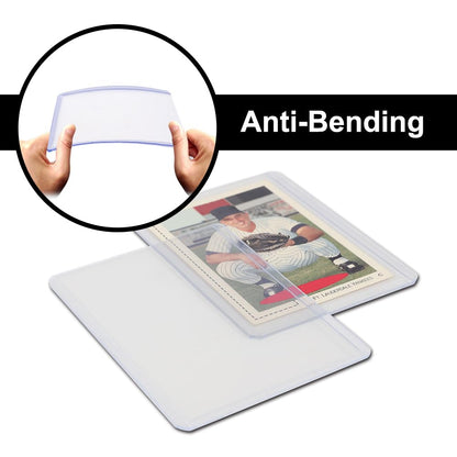 G-PLUS 25 Counts 3"X4" Top Loads Card Sleeves,Hard Plastic Baseball Card Protectors,Sportcards Football Game Cards Card Holder,Clear Collecting Trading Card Sleeves 1.5MM