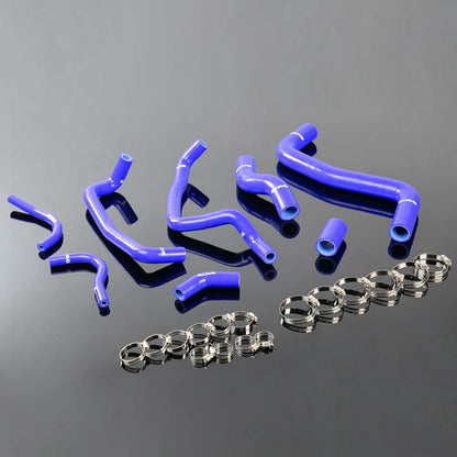 G-PLUS Silicone Radiator Coolant Tube Hose Kit Clamps Compatible With Toyota Corolia 1.8 AE 101 102 111 4AFE 7AFE 1993-1997,Blue