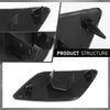 G-PLUS Pair Front Bumper Headlight Washer Cover Cap, Compatible with Audi A6 C6 2005-2008, Left Driver & Right Passenger Side 2PCS, 4F0955275, 4F0955276