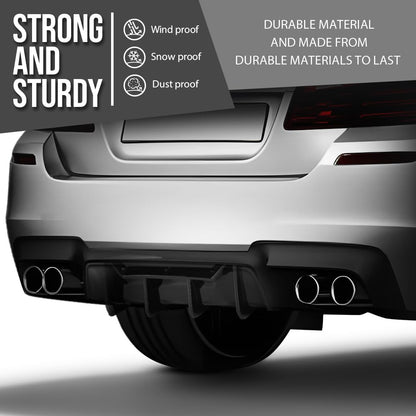 G-PLUS Rear Diffuser Compatible with BMW 5 Series F10 535i M5 M Sport 2012 2013 2014 2015 2016 Rear Bumper Diffuser Gloss Black