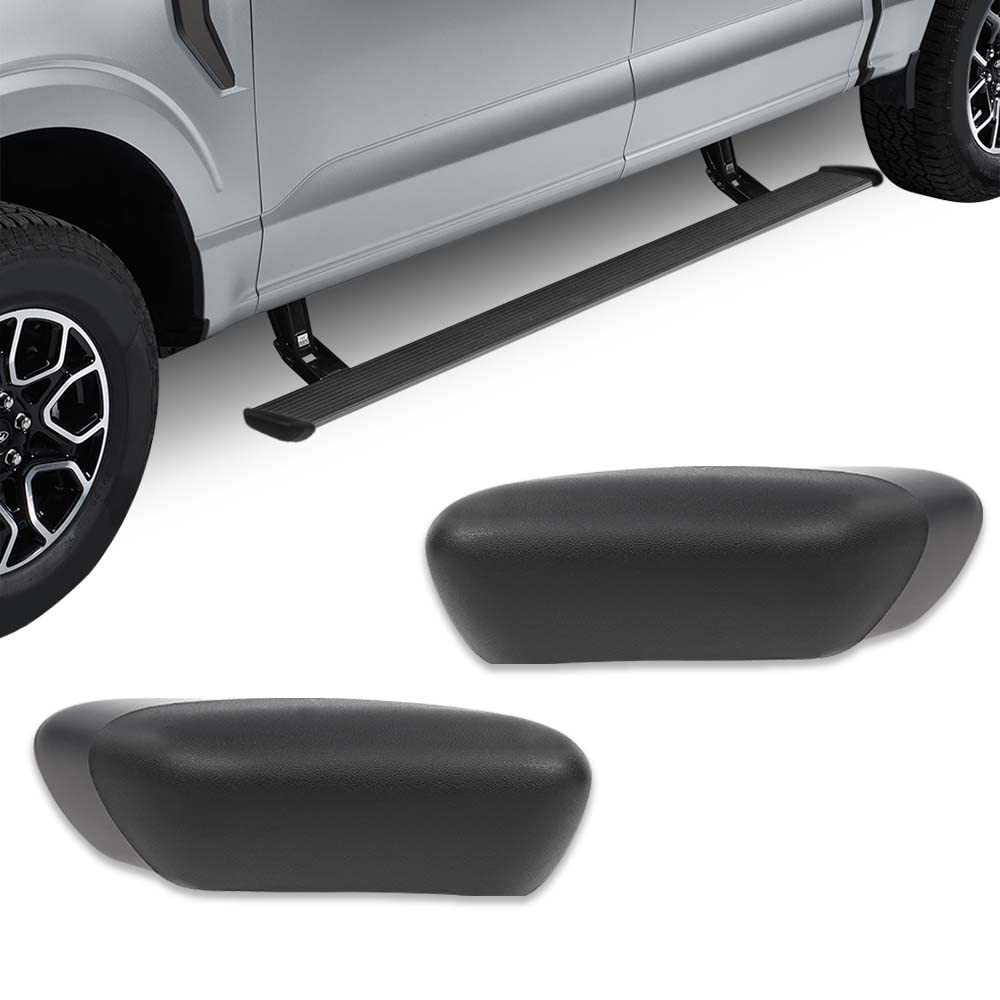 G-PLUS Running Board Side Step Bar End Cap Cover Compatible with Ford F150 2004 2005 2006 2007 2008 2009 2010 2011 2012 2013 2014 4L3Z-16A455-AB & 4L3Z-16A454-AB