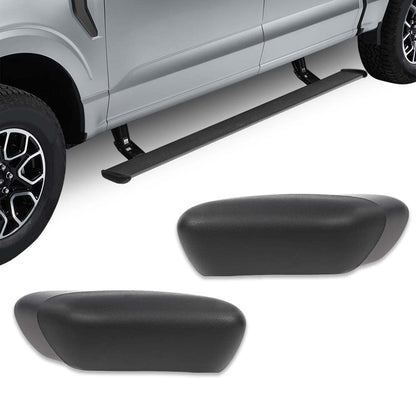 G-PLUS Running Board Side Step Bar End Cap Cover Compatible with Ford F150 2004 2005 2006 2007 2008 2009 2010 2011 2012 2013 2014 4L3Z-16A455-AB & 4L3Z-16A454-AB