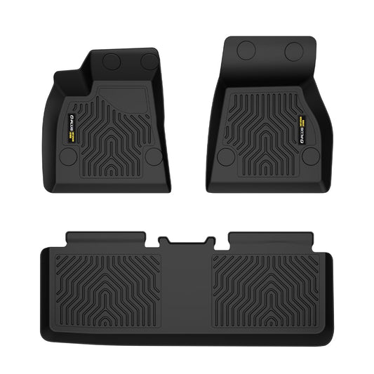 G-PLUS Cargo Liners, Compatible with Tesla Model S 2015-2020 (Only for Model S Badging), 1st & 2nd Row 3PCS, All Weather Full Cover Protection