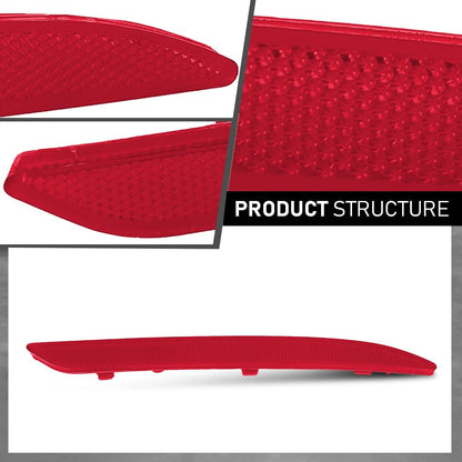 G-PLUS Rear Right Bumper Reflector, Compatible with Benz A220 A35 GLE350 GLE63 S550 2014-2022, Passenger Side, 2228200874, MB1185104