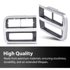 G-PLUS Front Headlight Headlamp Bezel Trim Chrome Surround Pair Compatible with Chevy G10 G20(submodel: Beauville, Chevy Van, Sportvan) 1992-1995/Fit Chevy G30 1992-1996 Headlight Bezel Silver