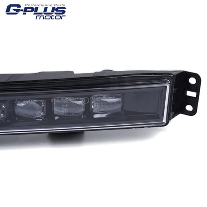 G-PLUS Fog Driving Light Lamp LED DRL Compatible With 2017-2018 Honda CRV CR-V,Front Bumper Fog Lamp Assembly Super Bright LED W/Bezel + Wiring Kit Left & Right Side