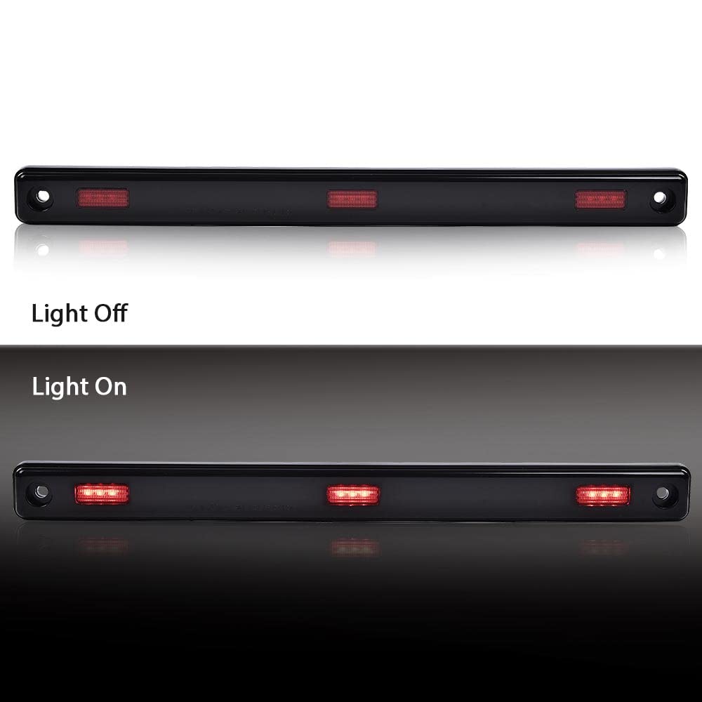 G-PLUS Rear Red Marker Light Lamp with Pigtail Connector Compatible with all Ford Super Duty with DRW 2017 2018 2019 2020 2021 2022 Marker Lamp