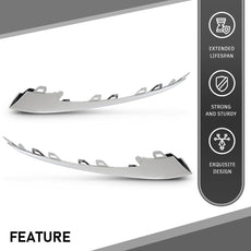 G-PLUS Front Bumper Lip Trim 2PCS for Benz W222 S-Class 2018-2020 Chrome Style Product Image