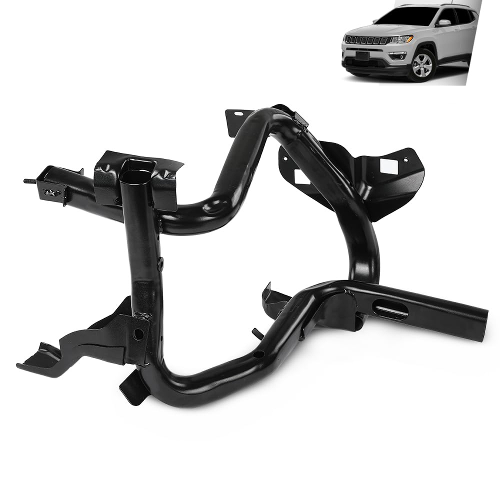 G-PLUS Front Bumper Inner Steel Headlight Bracket Left Side Compatible with Jeep Compass 2011-2017 Black 68079655AH