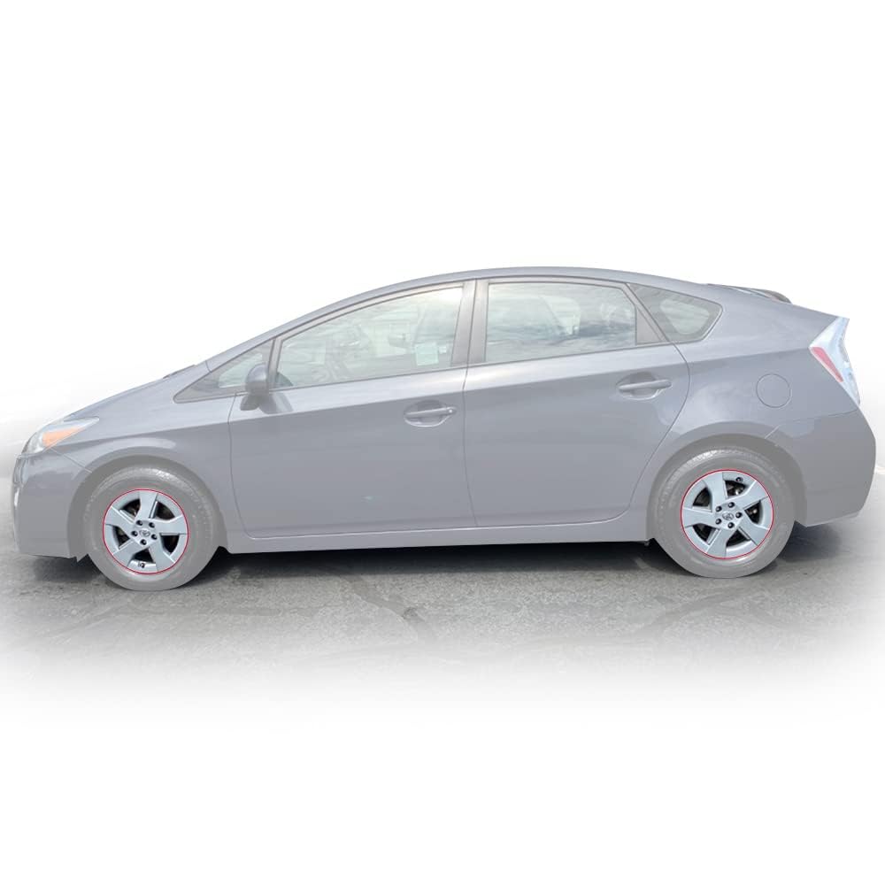 G-PLUS Bolt On Hubcap,15 inch Silver Rim Cover, Hubcap Wheel Covers 15" Compatible with 2010 2011 Toyota Prius,Auto Tire Replacement Exterior Cap