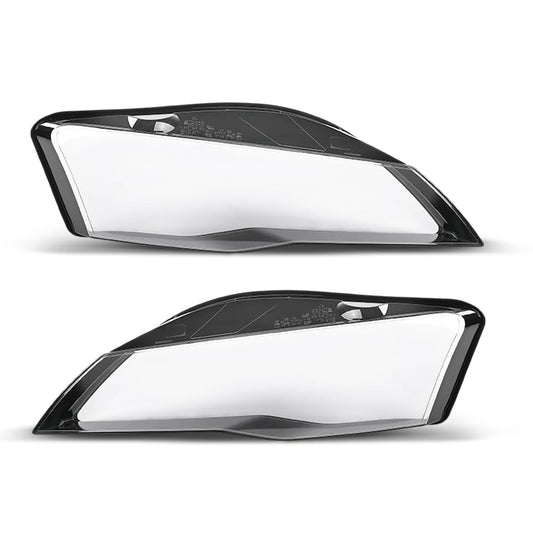G-PLUS Headlight Lens Cover Compatible with Audi R8 2008-2015 Left & Right Pair Front Headlamp Lens Cover Clear
