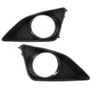 G-PLUS Front Bumper Fog Light Trim Set Compatible with 2009-2010 Toyota Corolla Left & Right w/Fog Light Hole 8148102100, TO1039116, 8148202090, TO1038116 Fog Lamp Accessories