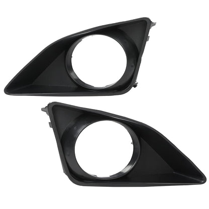 G-PLUS Front Bumper Fog Light Trim Set Compatible with 2009-2010 Toyota Corolla Left & Right w/Fog Light Hole 8148102100, TO1039116, 8148202090, TO1038116 Fog Lamp Accessories