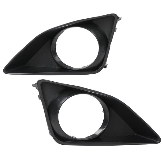 G-PLUS Front Bumper Fog Light Trim Set Compatible with 2009-2010 Toyota Corolla Left & Right w/Fog Light Hole 8148102100, TO1039116, 8148202090, TO1038116 Fog Lamp Accessories